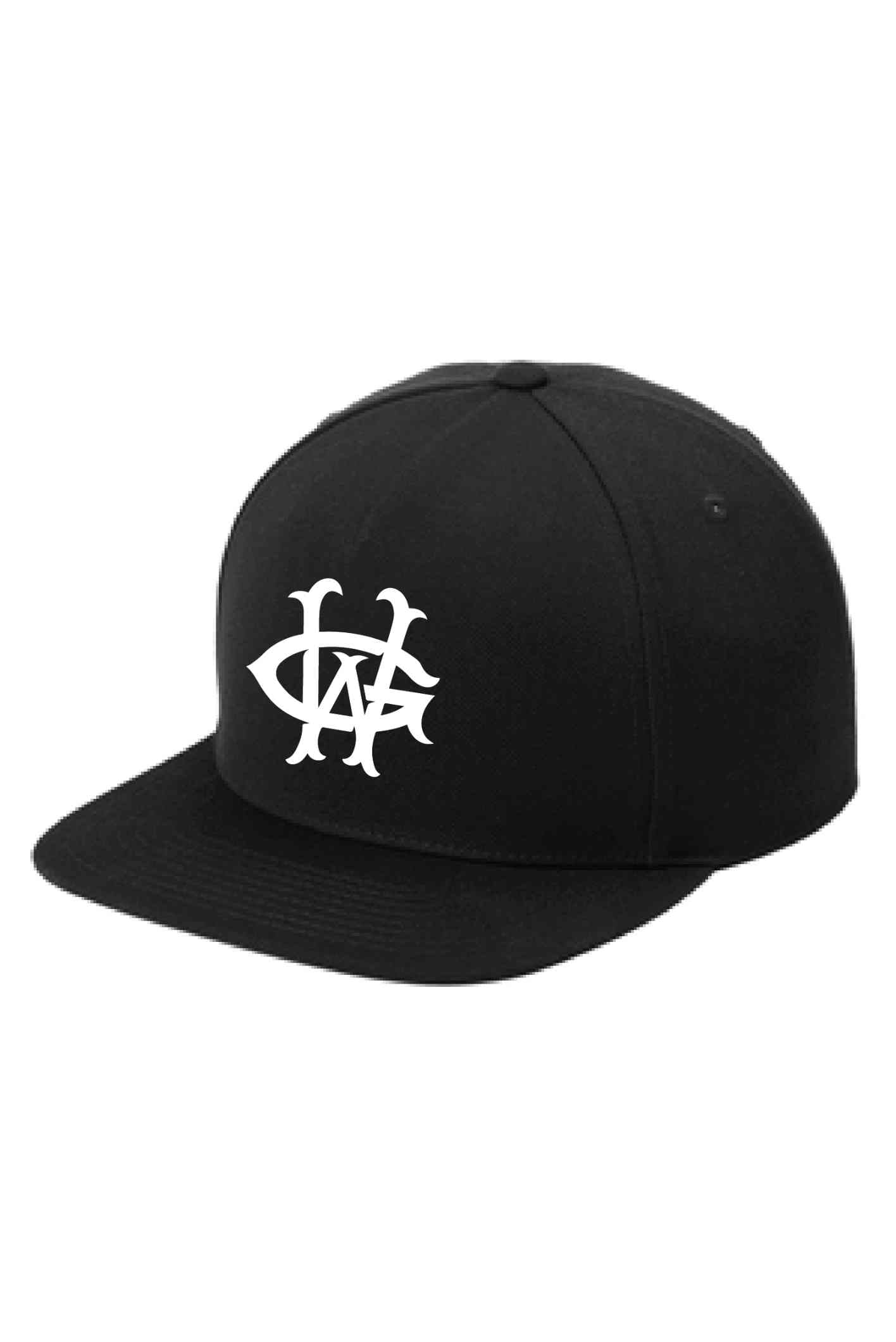 Flat Brim Snapback hat front view