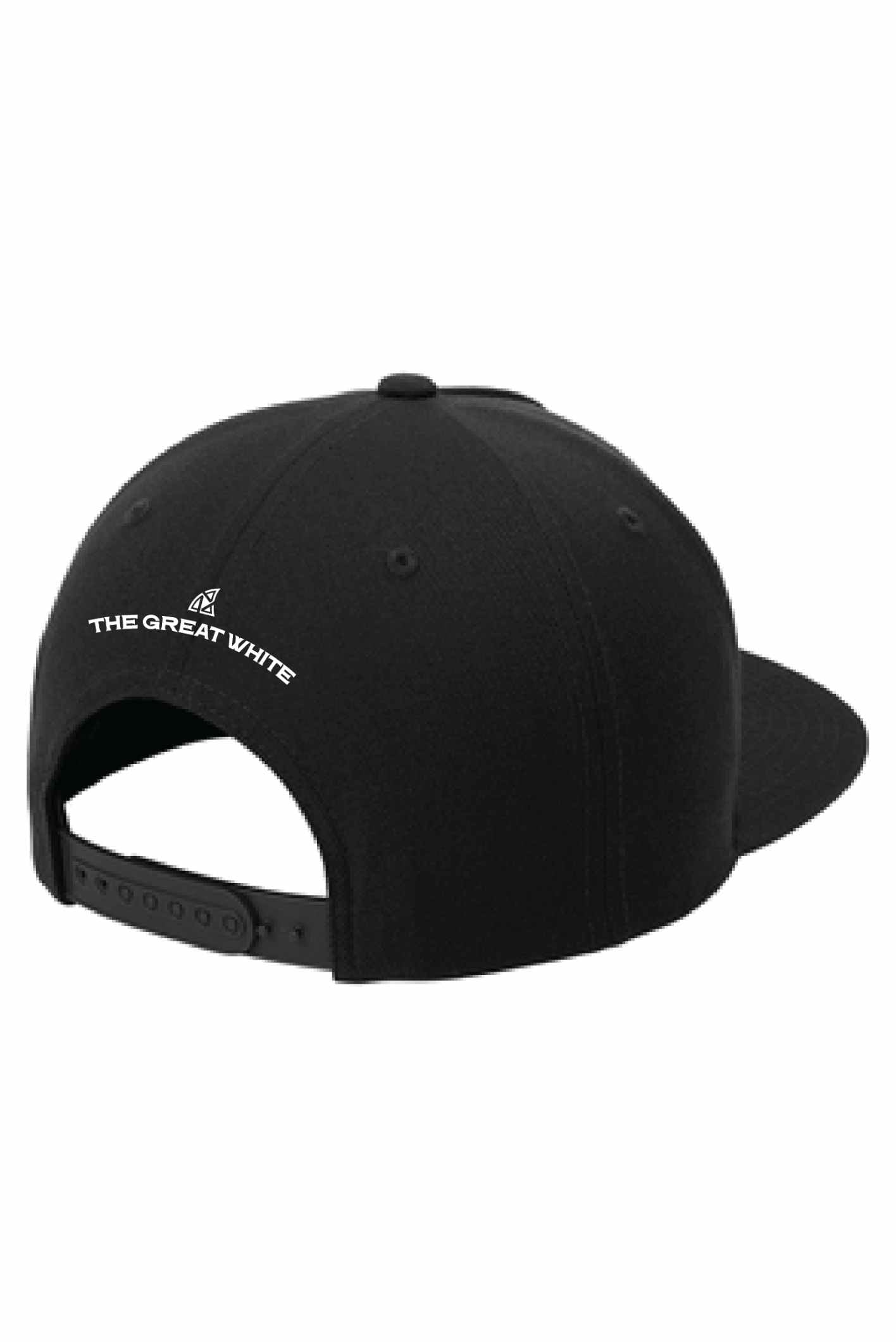 Flat Brim Snapback black hat