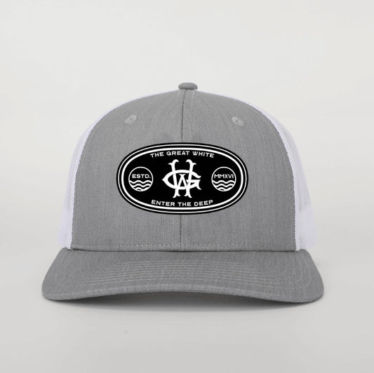 Estd Trucker Cap with Patch great white