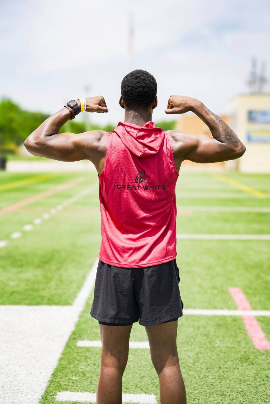 Icon Sleeveless Performance Hoodie great white